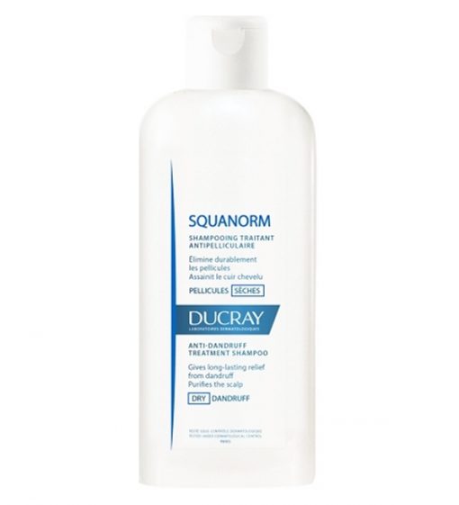 Ducray – Squanorm Shampooing traitant antipelliculaire – Pellicules sèches – 200 ml