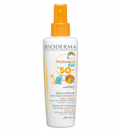 Bioderma Photoderm Kid Spray Spf 50+ | Spray solaire pour enfants SPF 50+ | 200 ml