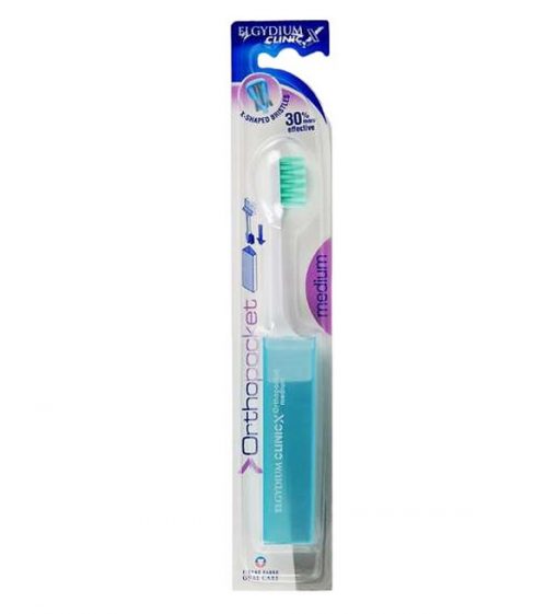 Elgydium Clinic – Brosse à dents Orthopocket X Medium