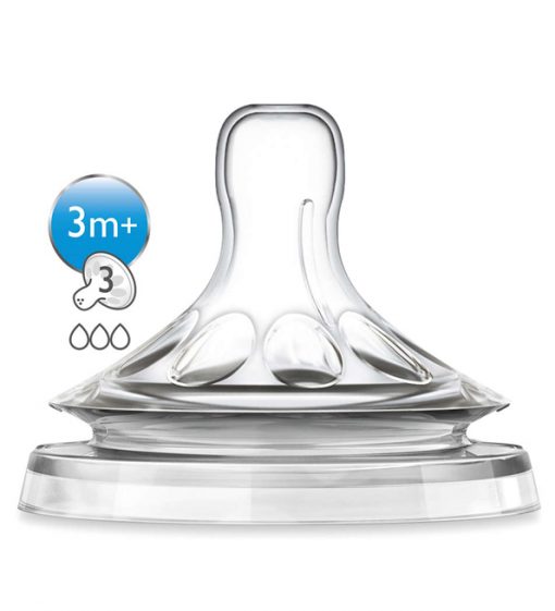 Avent – SCF653/27 – Tétine Natural 3 mois et + (Débit Moyen)