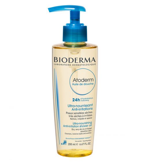 Bioderma Atoderm Huile de Douche | Huile de douche nourrissante pour peaux sèches et sensibles | 200 ml