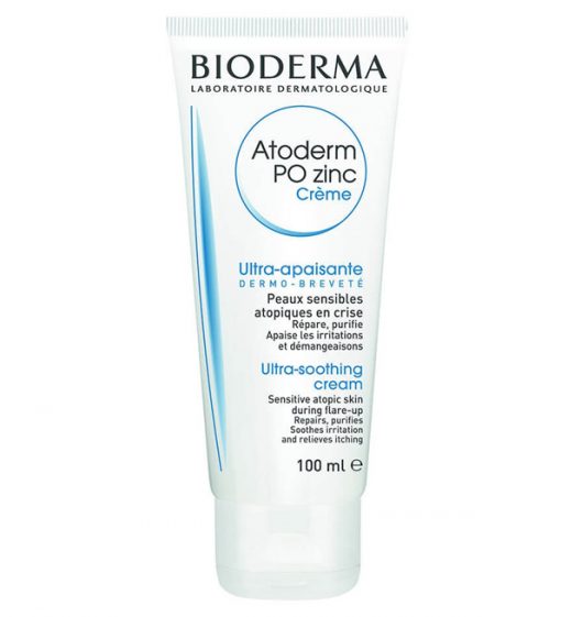 Bioderma Atoderm Po Zinc Crème | Crème réparatrice apaisante pour peaux irritées et suintantes | 100 ml