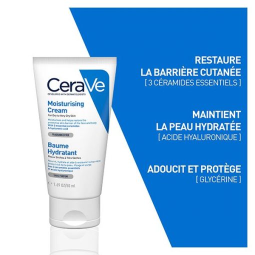 CeraVe Baume Hydratant Nourrissant Peau Sèche à Très Sèche | 50ml – Image 3