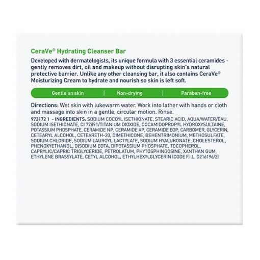 CeraVe Pain Hydratant Surgras Peau Normale à Sèche | 128g – Image 3