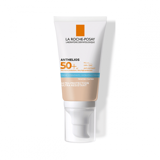 La Roche-Posay Anthelios Ultra Crème Solaire Teintée SPF50+ Peau Sèche UVMune 400 | Protection Solaire Teintée | 50ml