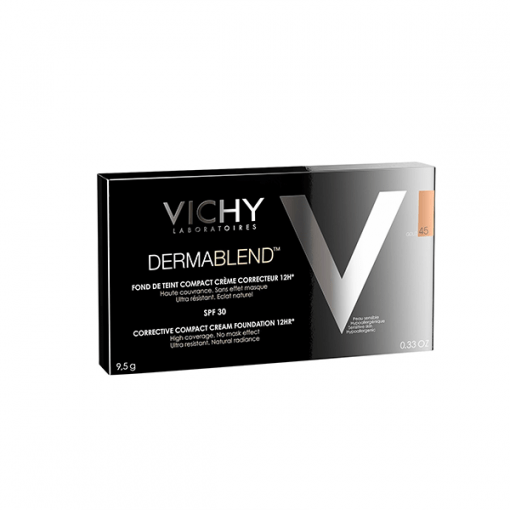 Vichy Dermablend Fond de Teint Compact Crème SPF30 Peau Sèche – 45 GOLD – 9,5g – Image 3