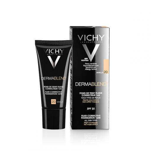 Vichy Dermablend Fond de teint fluide correcteur – 20 VANILLA – 30 ml – Image 2