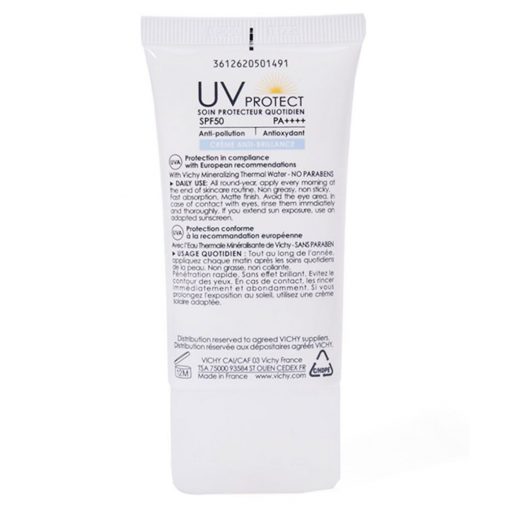 Vichy UV PROTECT Crème Hydratante Invisible SPF50 Tous Types de Peaux – 40ml – Image 4