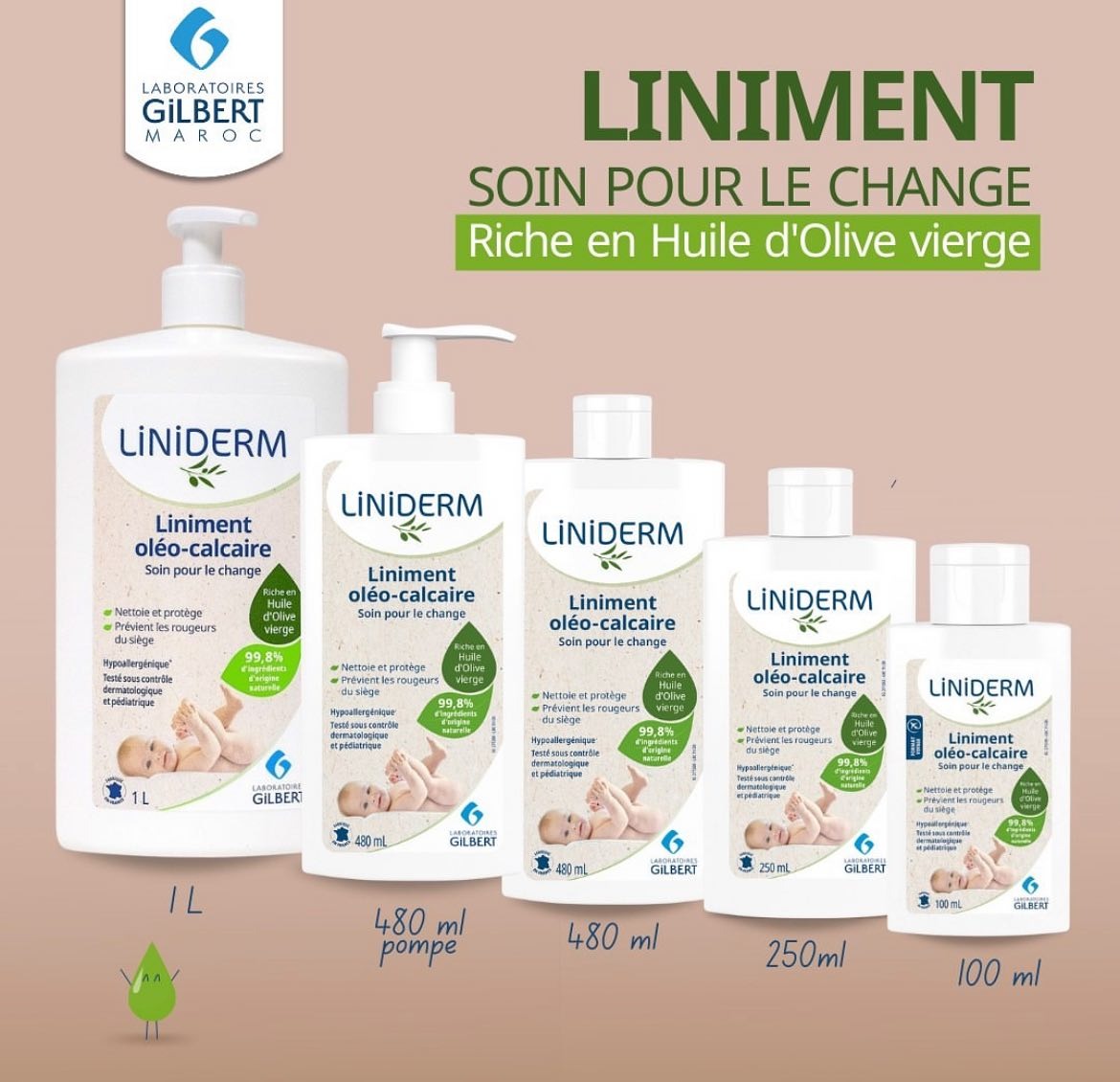 GILBERT LINIDERM liniment oléo-calcaire 1 L - Image 3