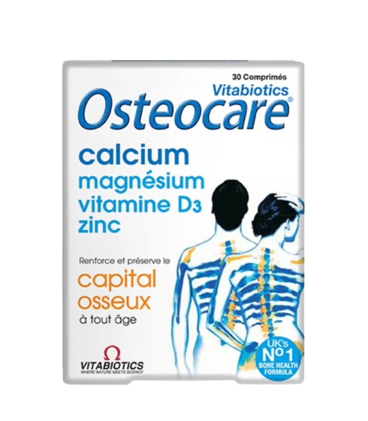VITABIOTICS - Osteocare Calcium, magnésium, zinc et D3 30 Comprimés
